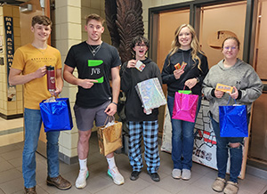 6 students with awards