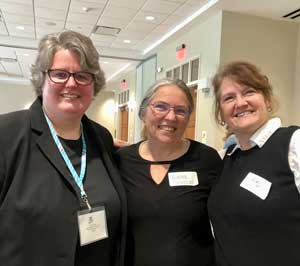 Dr. Carrie Rowe, pictured with Mrs. Barth and Mrs. Mooney